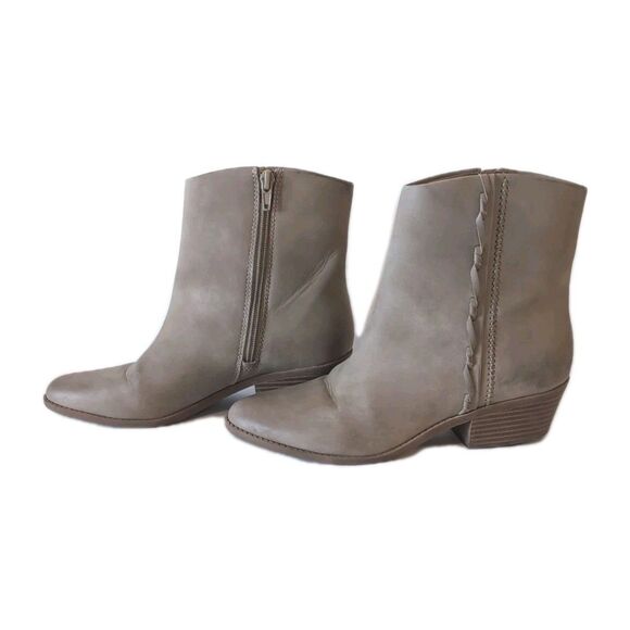 Lucky Brand Women's Brown Faux Leather Ankle Boots, Size 8 - Picture 7 of 11